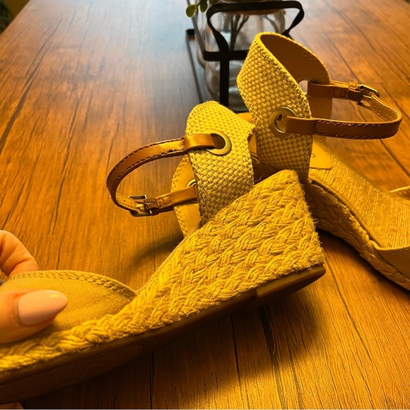 Yellow Wedge Sandals - Picture 6 of 6